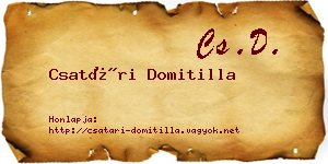 Csatári Domitilla névjegykártya